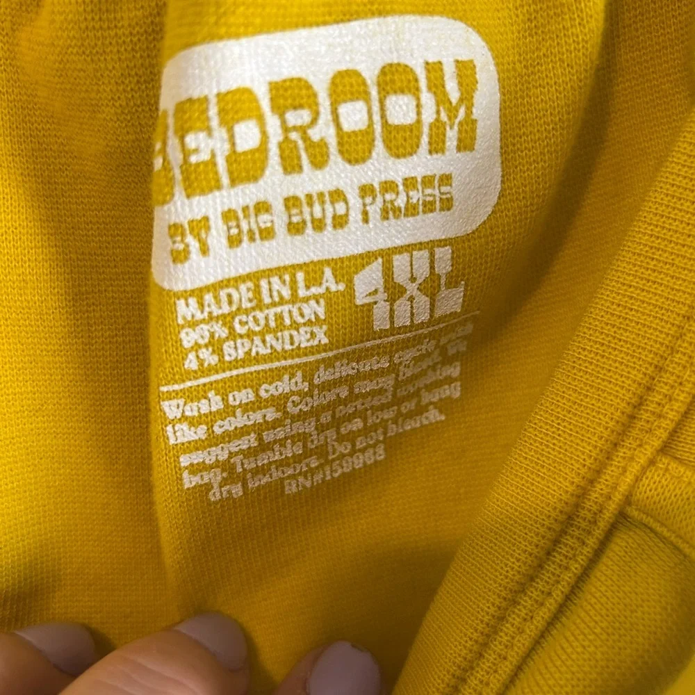 NWOT Big Bud Press Bedroom Bottoms | 4XL | Mustard Yellow